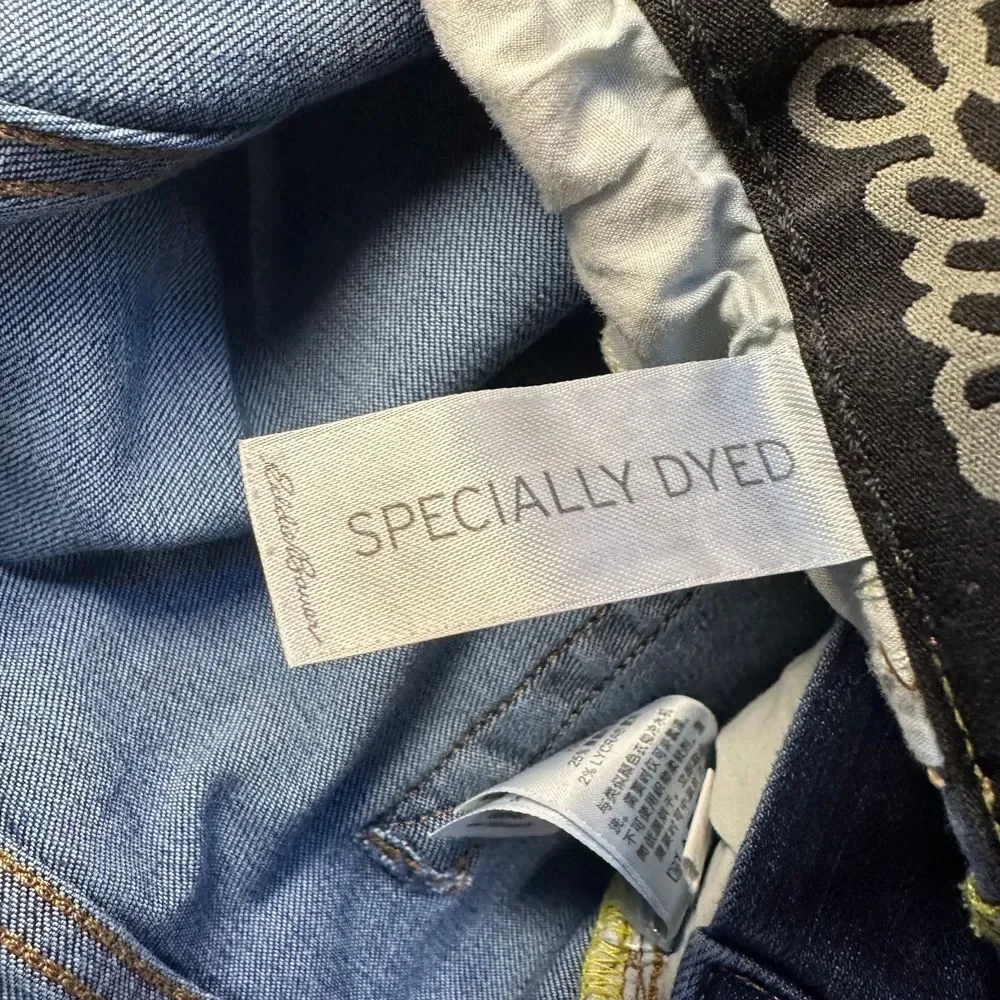 Eddie Bauer dark wash men's straight‎ leg cotton blend denim jeans size 38 x30